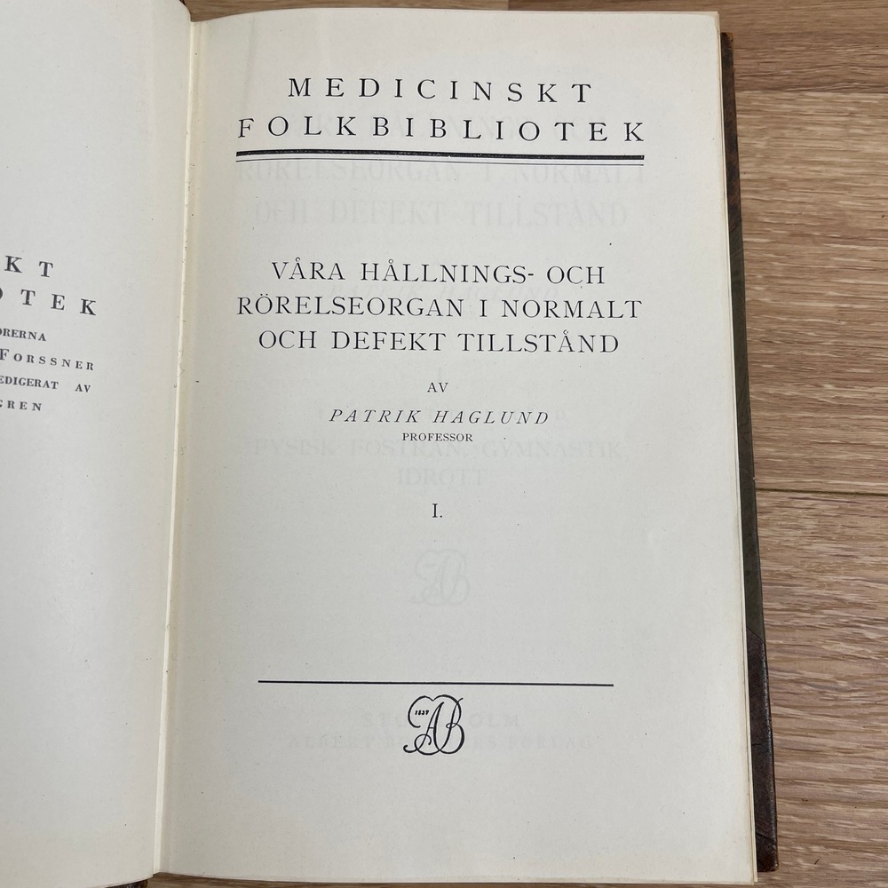 Antique Swedish Books Albert Engstrom Skrifter & Haglund Medical Leather Set - Picture 12 of 16